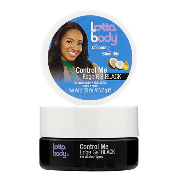 LottaBody® Coconut & Shea Oils Control Me Edge Gel Black 2.25oz