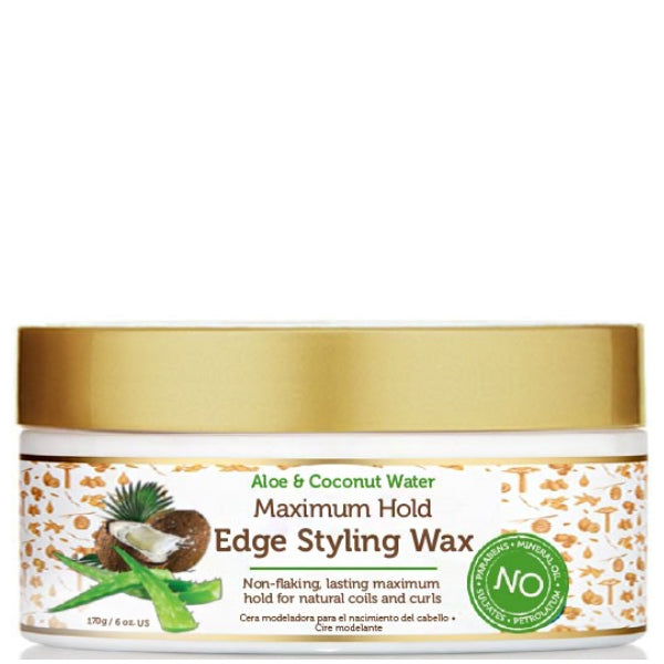 African Pride® Moisture Miracle Aloe & Coconut Water Maximum Hold Edge Styling Wax (6 oz.)