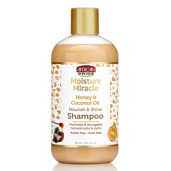 African Pride® Moisture Miracle Honey & Coconut Oil Nourish & Shine Shampoo (12 oz.)