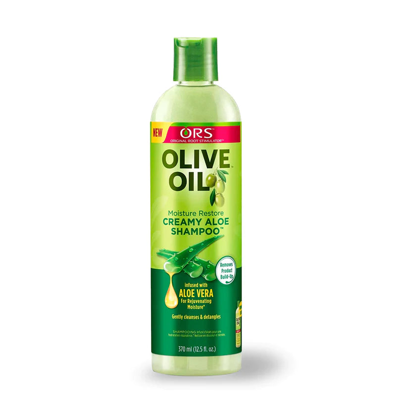 ORS® Olive Oil Moisture Restore Creamy Aloe Shampoo Infused with Aleo Vera (12.5 oz)