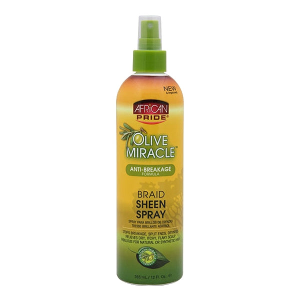 African Pride® Olive Miracle Braid Sheen Spray (12 oz..)