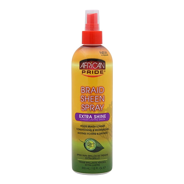 African Pride® Olive Miracle Braid Sheen Spray Extra Shine 12 Oz Atlanta Beauty Depot Ii 9697