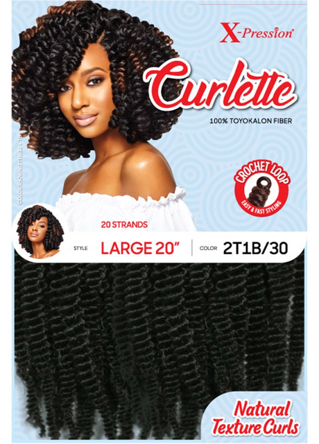 Outre® X-Pression® Curlette™ 100% Toyokalon Yaki Curl Hair (20" Large)