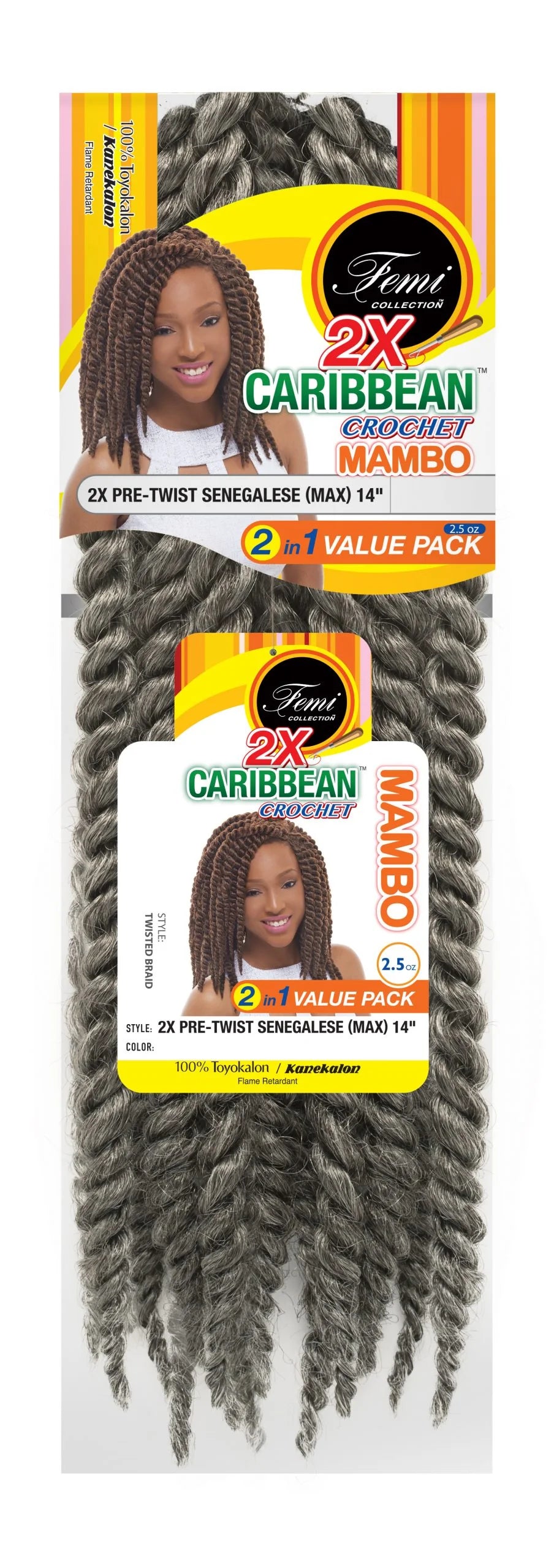 Femi Collection® Pre-Twist SENEGALESE Braid Hair MAX Hair (Mambo Style)