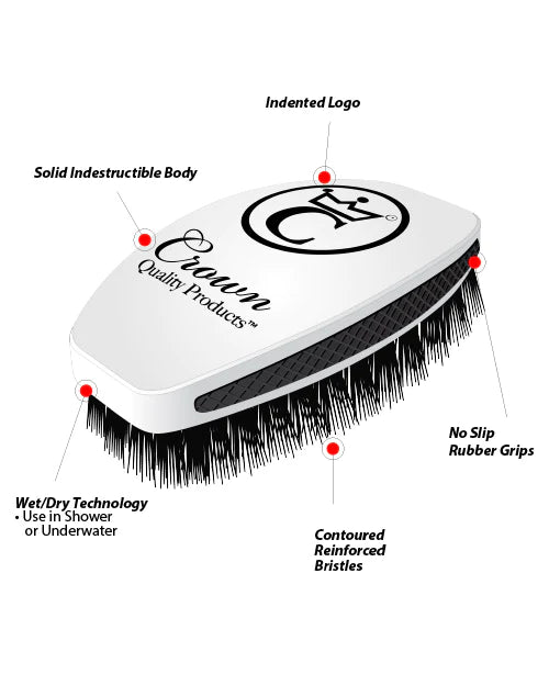 Crown 360 Phoenix 13 - Medium Soft Wave Brush