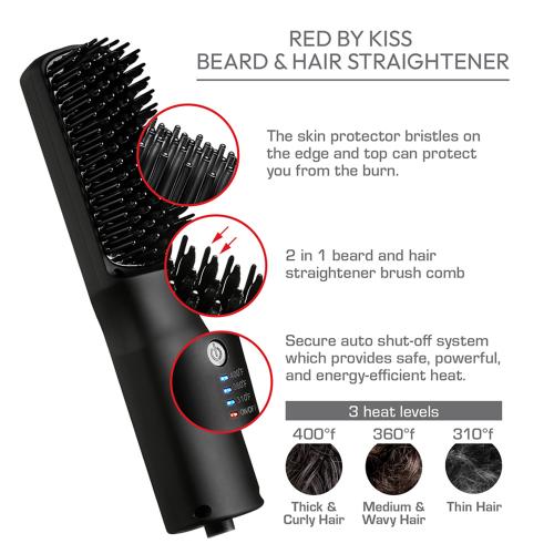 Red by KISS® Beard & Hair Straightener