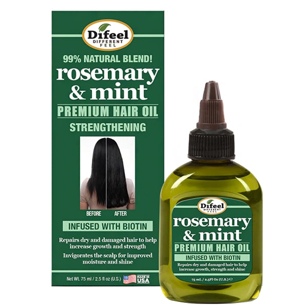 Dífeel® Rosemary & Mint Strengthening Premium Hair Oil with Biotin (2.5 oz.)