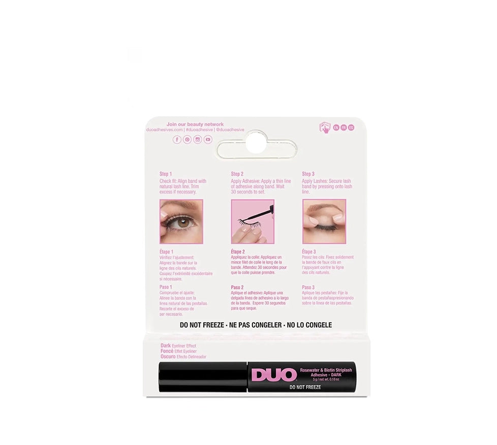 DUO® Rosewater & Biotin Strip Lash Adhesive, Dark (5g)