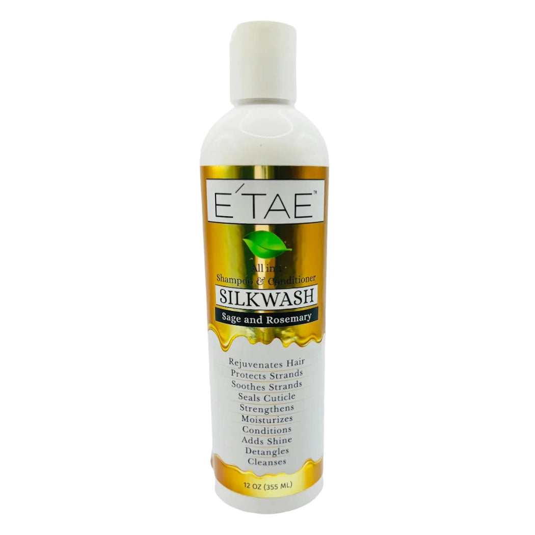 E'TAE® Silk Wash All-in-One Shampoo & Conditioner (12 oz)