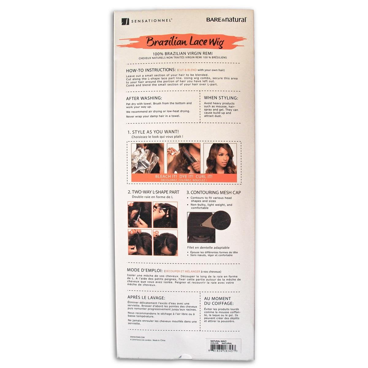 Sensationnel Collection® Brazilian Lace Wig® Bare & Natural™ Natural Curly