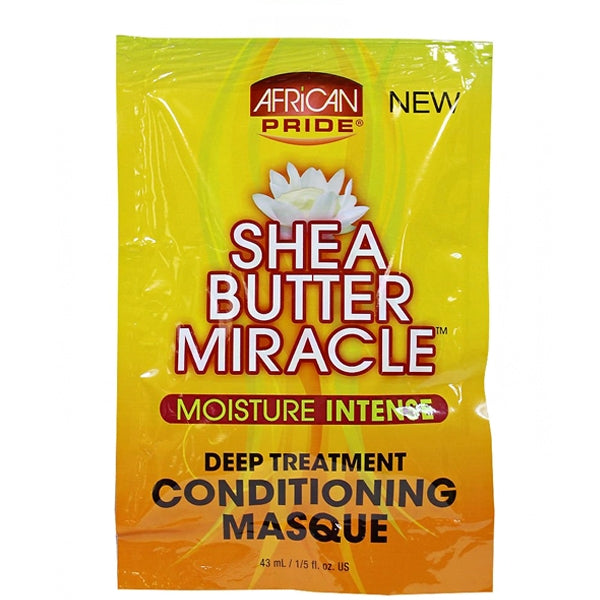 African Pride® Shea Butter Miracle Moisture Intense Deep Treatment Conditioning Masque (1.5 oz.) Travel Size