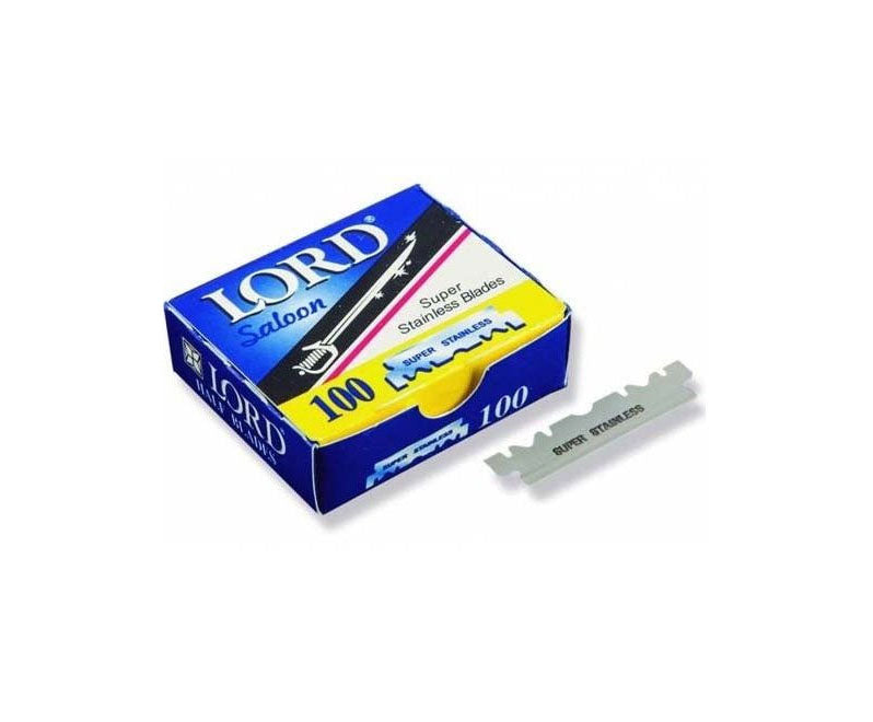 Lord® Saloon Single Edge Super Stainless Blades - 100 pcs