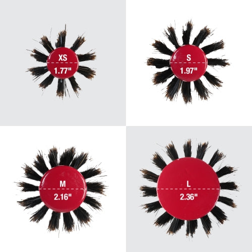 Diane® Strong 'n Straight Extra Firm Bristles Porcupine Round Hair Brush - X-SMALL
