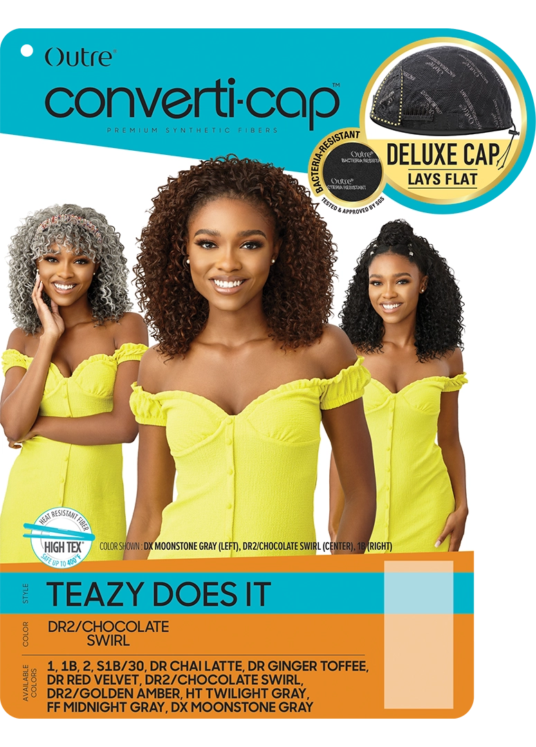Outre® Converti-cap® Premium Synthetic Fiber Wig - Teazy Does It