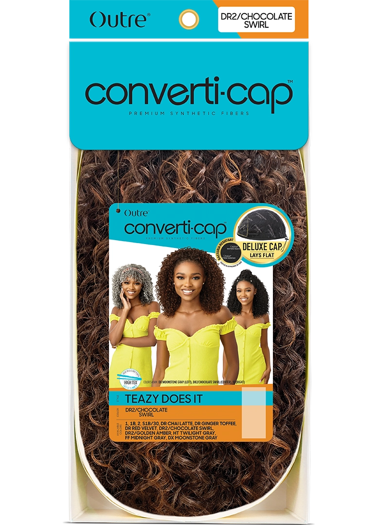 Outre® Converti-cap® Premium Synthetic Fiber Wig - Teazy Does It