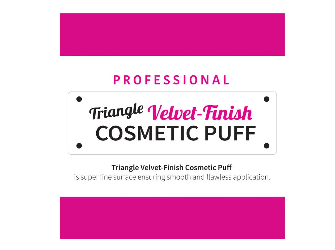 Magic Collection® Triangle Velvet -Finish Cosmetic Puff