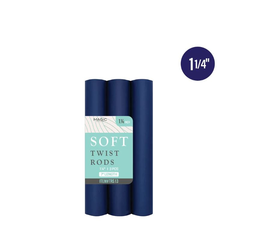 Magic Collection® Twisted Foam Hair Roller (1- 1/4") - 3 pcs