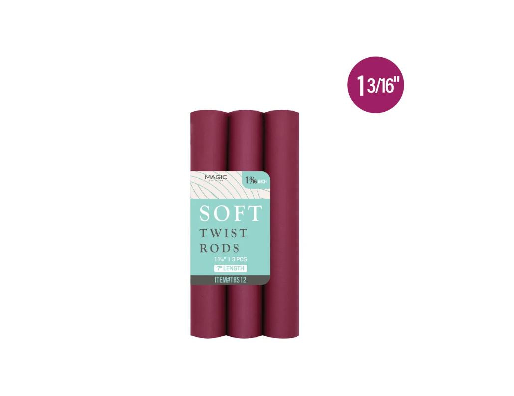 Magic Collection® Twisted Foam Hair Roller (1-3/16") - 3 pcs