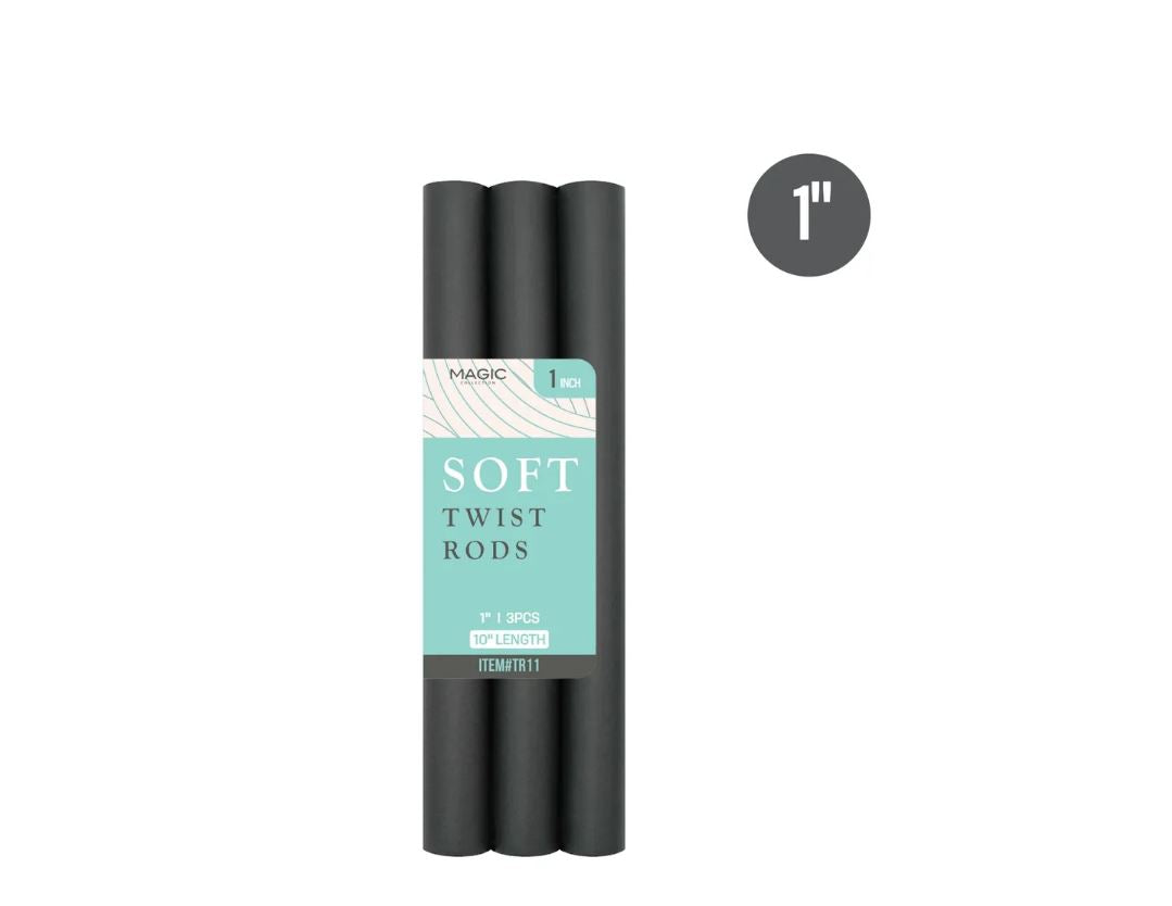 Magic Collection® Twisted Foam Hair Roller (1") - 6 pcs