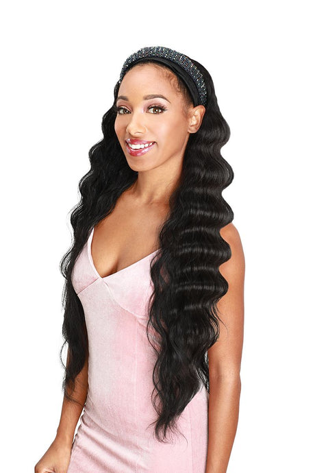 SIS Sister Wig® Throw On & Go Headband® VB-H Crimp 30"
