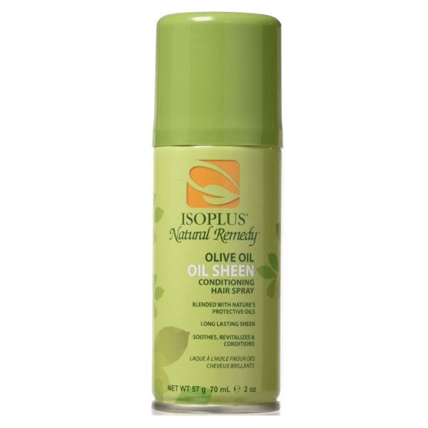 ISOPLUS® Natural Remedy Olive Oil Oil Sheen Conditioning Hair Spray (2 sizes)