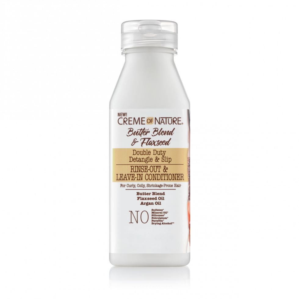Creme of Nature® ARGAN OIL from MOROCCO Butter Blend & Flaxseed Detangle & Slip Rinse-Out & Leave-In Conditioner