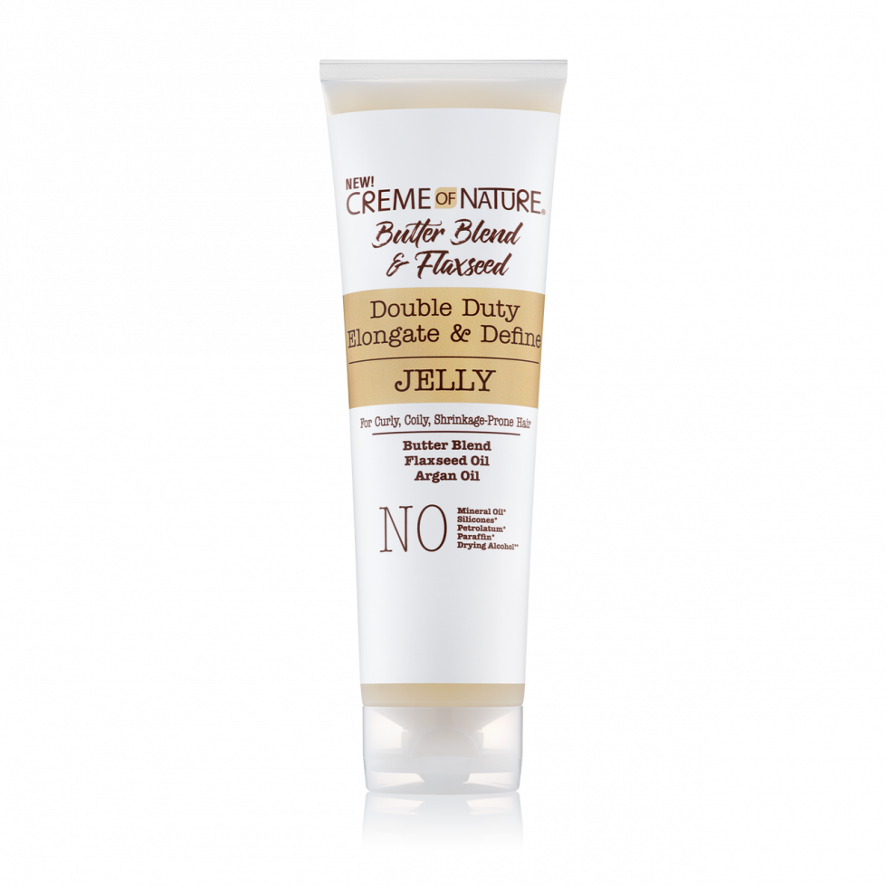 Creme of Nature® ARGAN OIL from MOROCCO Butter Blend & Flaxseed Double Duty Elongate & Define Jelly