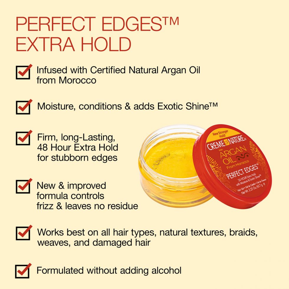 Creme of Nature® ARGAN OIL from MOROCCO Perfect Edges Extra Firm Hold