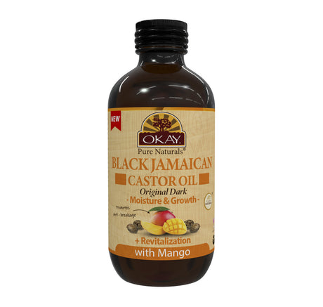 OKAY Pure Natural® Black Jamaican Castor Oil Dark 4oz / 118ml (7 Scents)