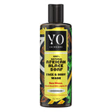 YO® 100% Natural African Black Soap with Wild-crafted Purple Sea Moss, Black Seed Oil & Jojoba Oil, Shea Butter, All In One Liquid Soap Lemongrass (8 oz)