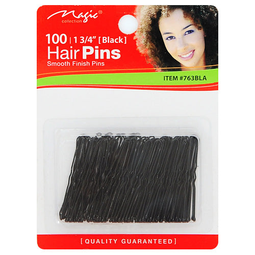 Magic Collection® 1 3/4" Black Hair Pins with Ball Tip Black (100 count)