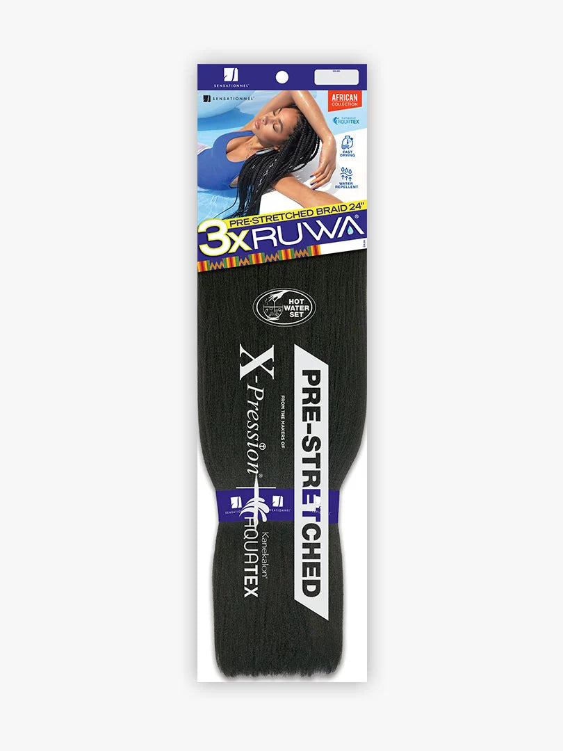 Sensationnel Collection® RUWA® X-Pression® 3X Pre-Stretched Braid Hair (18", 24" & 36″)