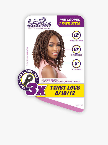 Sensationnel Collection® LuLuTress® 3X Twist Locs (8/10/12")