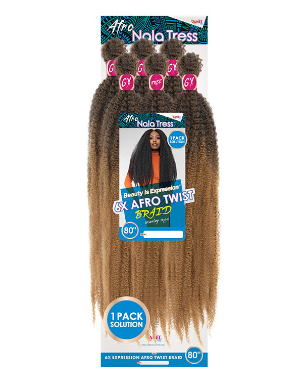 Janet Collection™ Nala Tress™ 6X Afro Twist Braid 80"