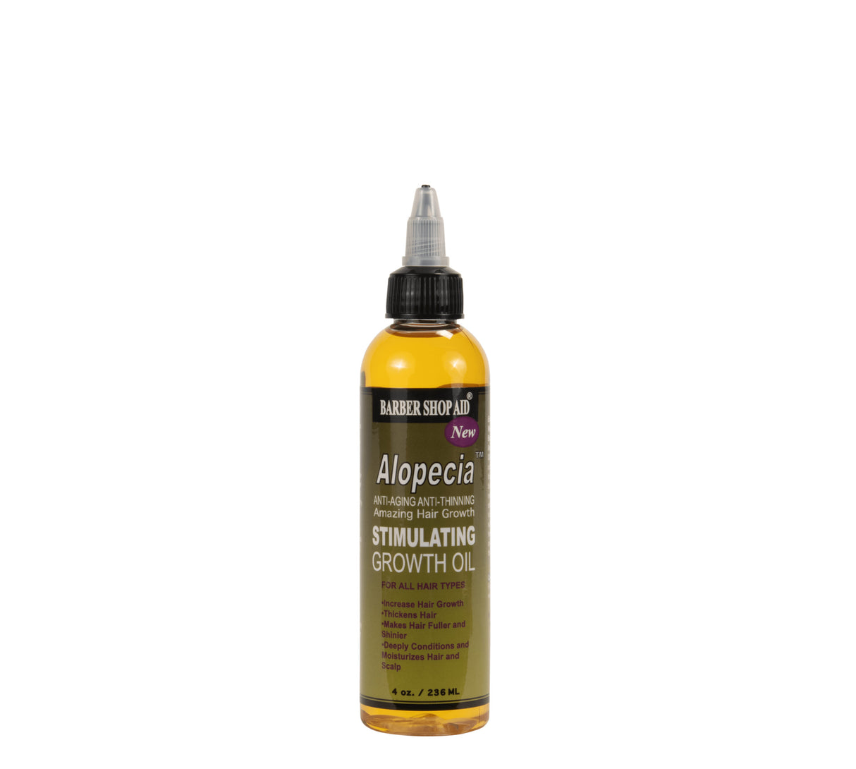 Barbershop Aid® Alopecia Anti-Thinning Anti-Aging Amazing Hair Growth Oil (4 oz)