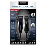 Andis® Professional Pivot Clipper and Trimmer Combo - Black