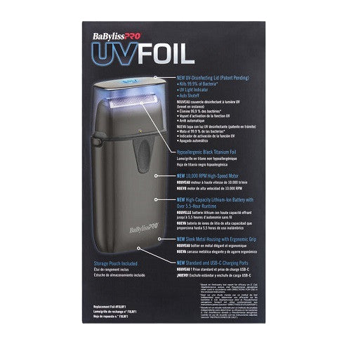 BaByliss PRO® UV-FOIL Single Foil Cordless Shaver
