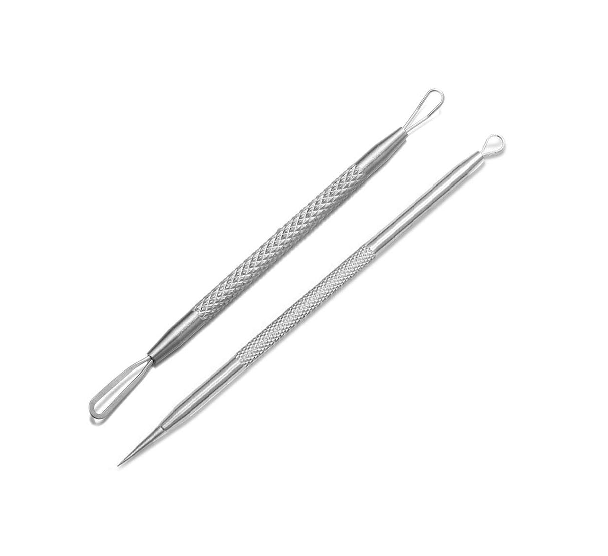 Magic Collection® Blackhead Remover, 2 PCS Pimple Popper ，Stainless Steel Pimple Extractor