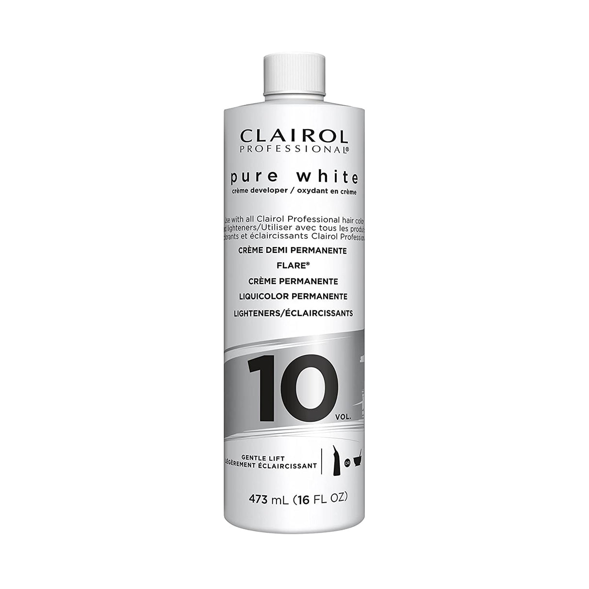 Clairol Professional® 10 vol. Pure White Hair Developers for Lightening & Gray Coverage (16 oz.)