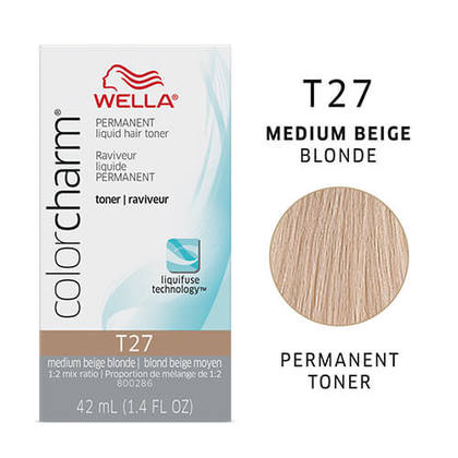 WELLA® Color Charm Toner T27 Medium Beige Blonde (1.4 oz)
