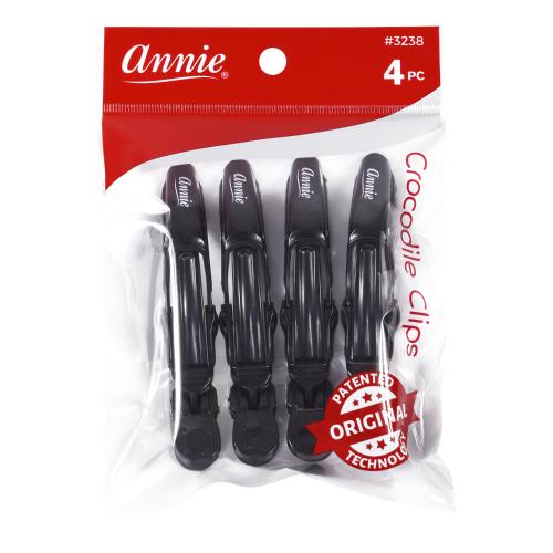 Annie® Crocodile Clips Black 4.5" (4 count)