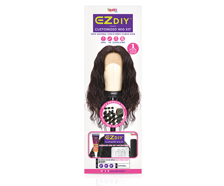 Janet Collection® EZ DIY Body 4x4 Free Part with Closure