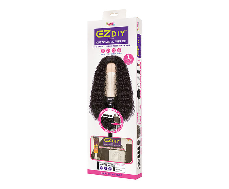 Janet Collection® EZ DIY Water Wave 4x4 Free Part with Closure