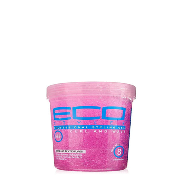 ECO Style® Styler Professional Curl & Wave Firm Hold Styling Gel, Pink