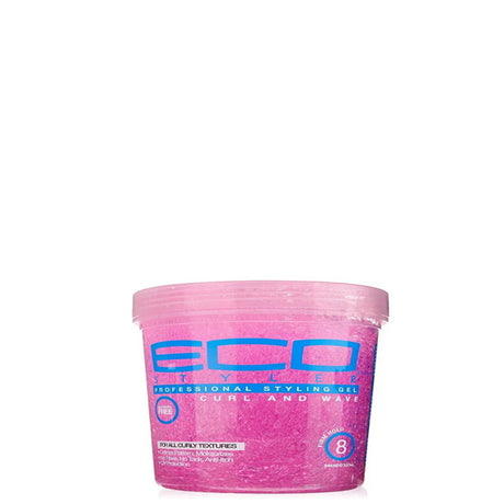 ECO Style® Styler Professional Curl & Wave Firm Hold Styling Gel, Pink