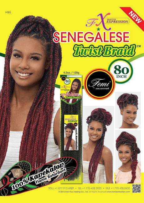 Femi Collection® FX SENEGALESE Twist Braid 80"