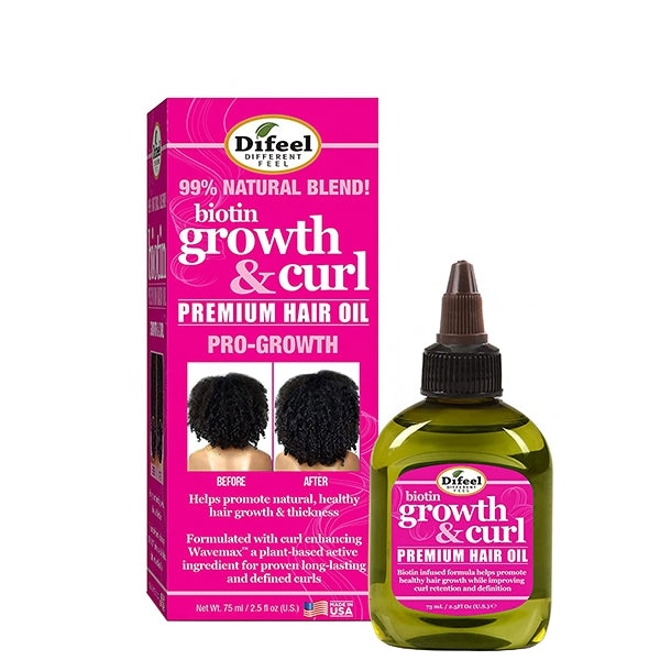 Dífeel® Growth & Curl Biotin Pro Growth Premium Hair Oil (2.5 oz.)