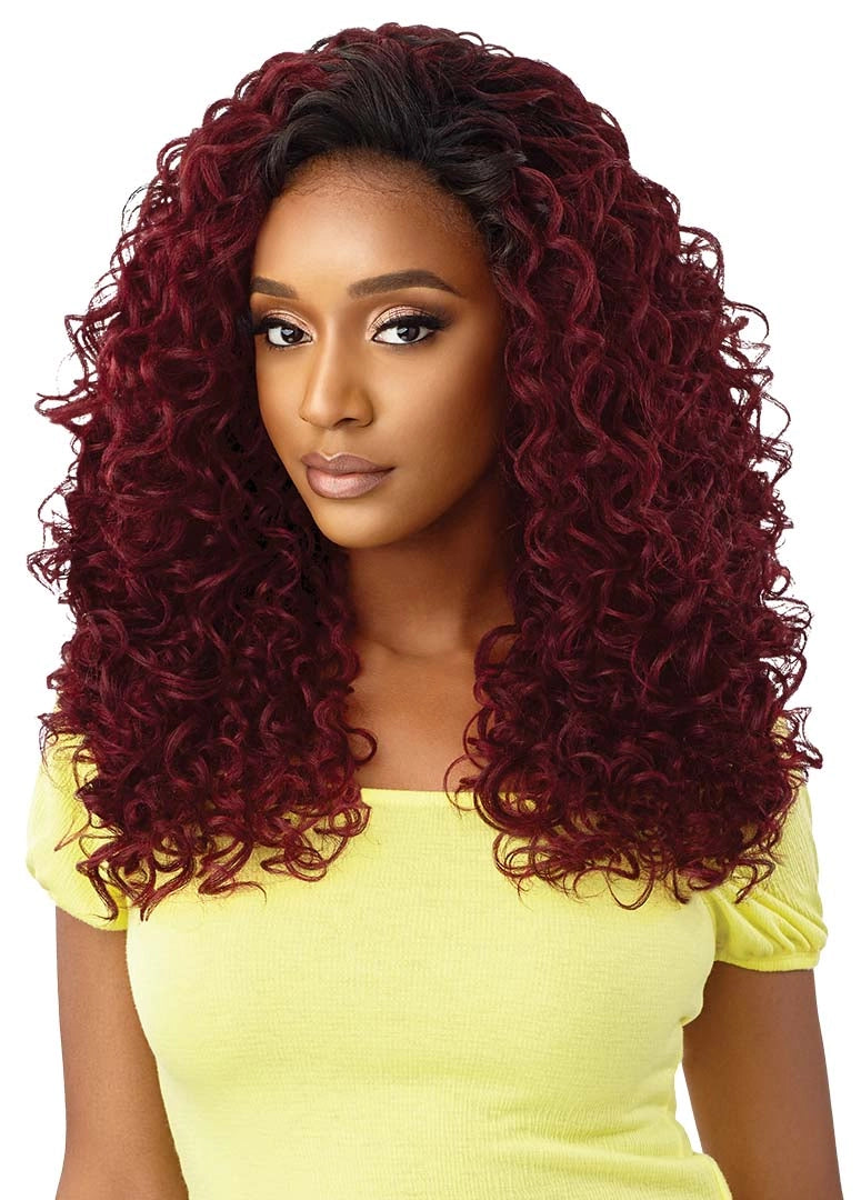 Outre® Converti-cap® Premium Synthetic Fiber Wig - Honey Bunches