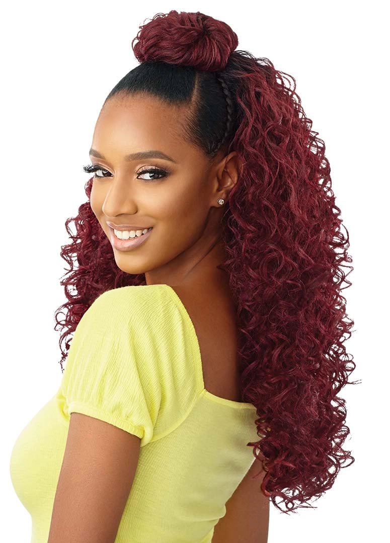 Outre® Converti-cap® Premium Synthetic Fiber Wig - Honey Bunches