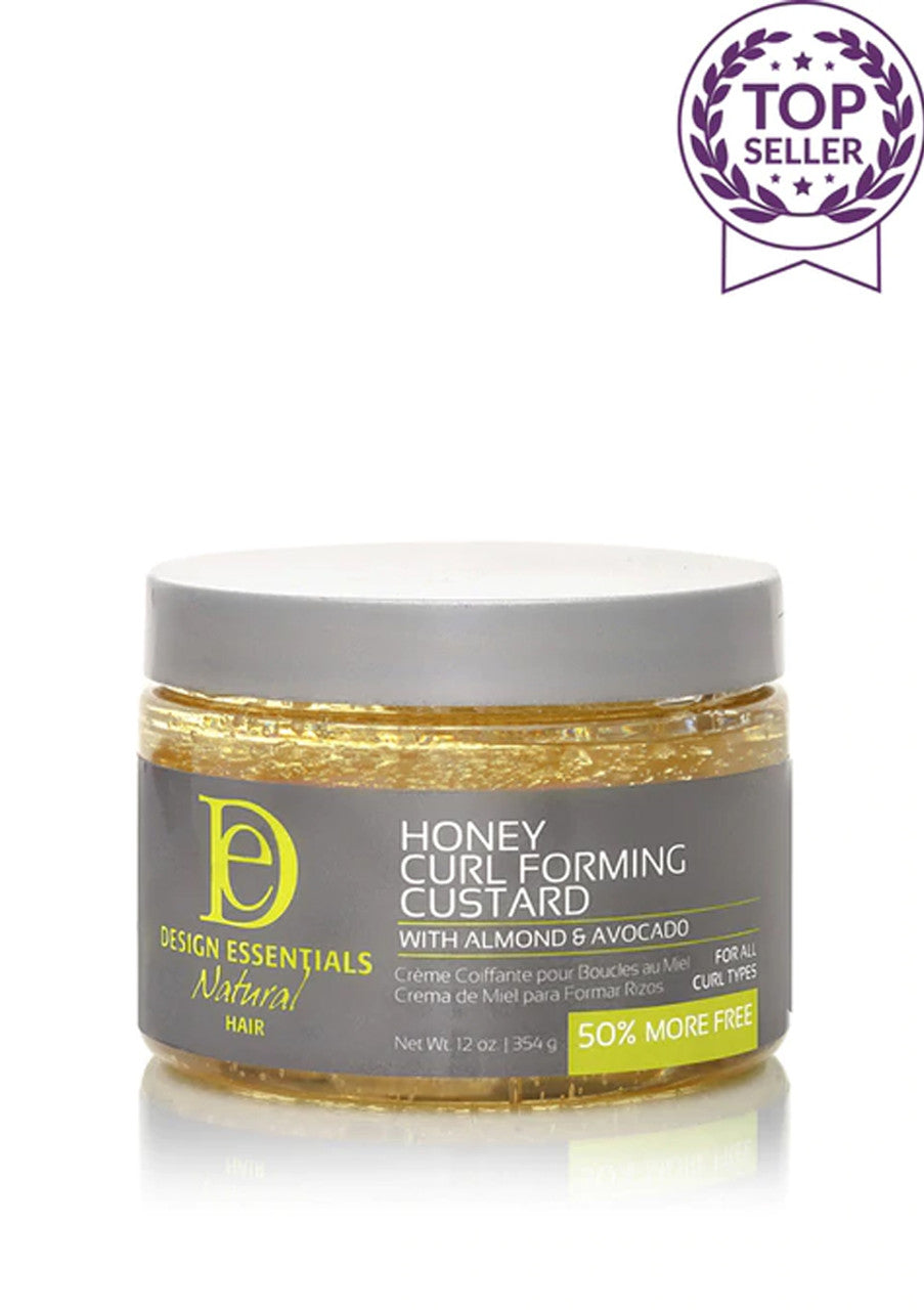 DESIGN ESSENTIALS Almond & Avocado Honey Curl Forming Custard (12oz)